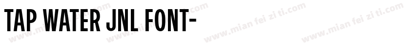 Tap Water JNL font字体转换